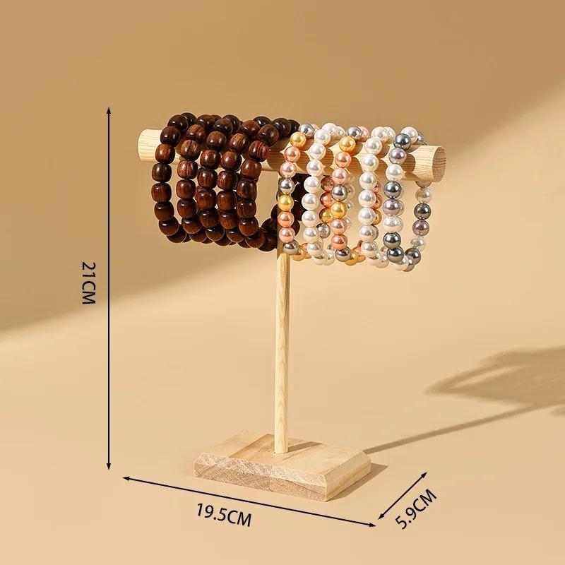 Portable Hard Wooden Bracelet Chain T-Bar, Rack Jewelry Display Stand for Bangle Watch Necklace Home Organization Holder Showcase M
Portable Hard Wooden Bracelet Chain T-Bar, Rack Jewelry Display Stand for Bangle Watch Necklace Home Organization Holder Showcase M