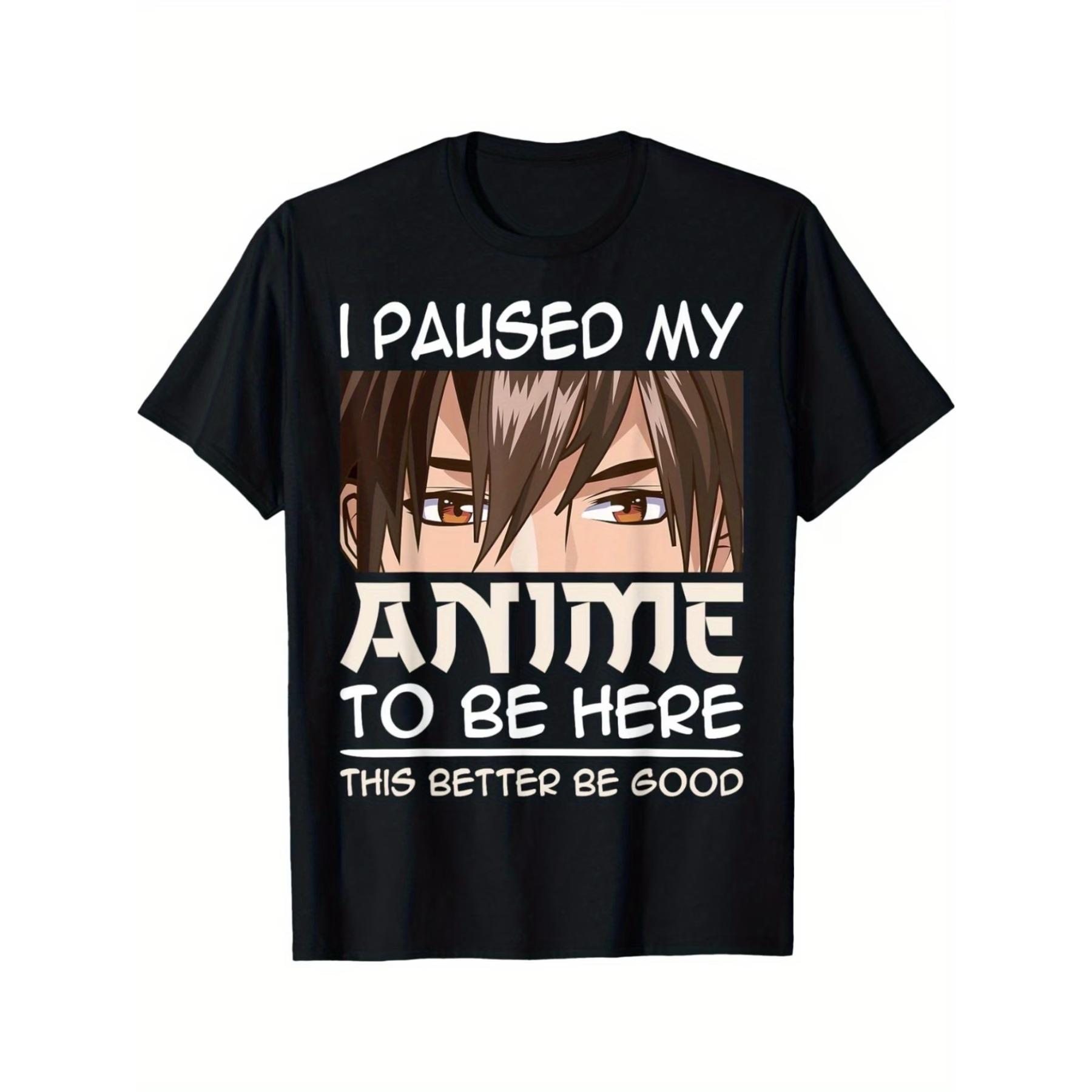 Men S Anime Graphic T-Shirt - I Paused My Anime To Be Here Black Tee, Featuring A Cartoon Boy Design, Suitable for All Seasons XXL
Men S Anime Graphic T-Shirt - I Paused My Anime To Be Here Black Tee, Featuring A Cartoon Boy Design, Suitable for All Seasons XXL