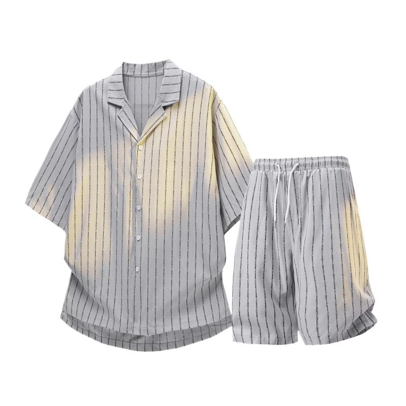 Men’s 2 Piece Casual Beach Set - Striped Short Sleeve Shirt and Shorts Outfit for Summer Vacation Pool Party 5XL сірий колір
Men’s 2 Piece Casual Beach Set - Striped Short Sleeve Shirt and Shorts Outfit for Summer Vacation Pool Party 5XL сірий колір