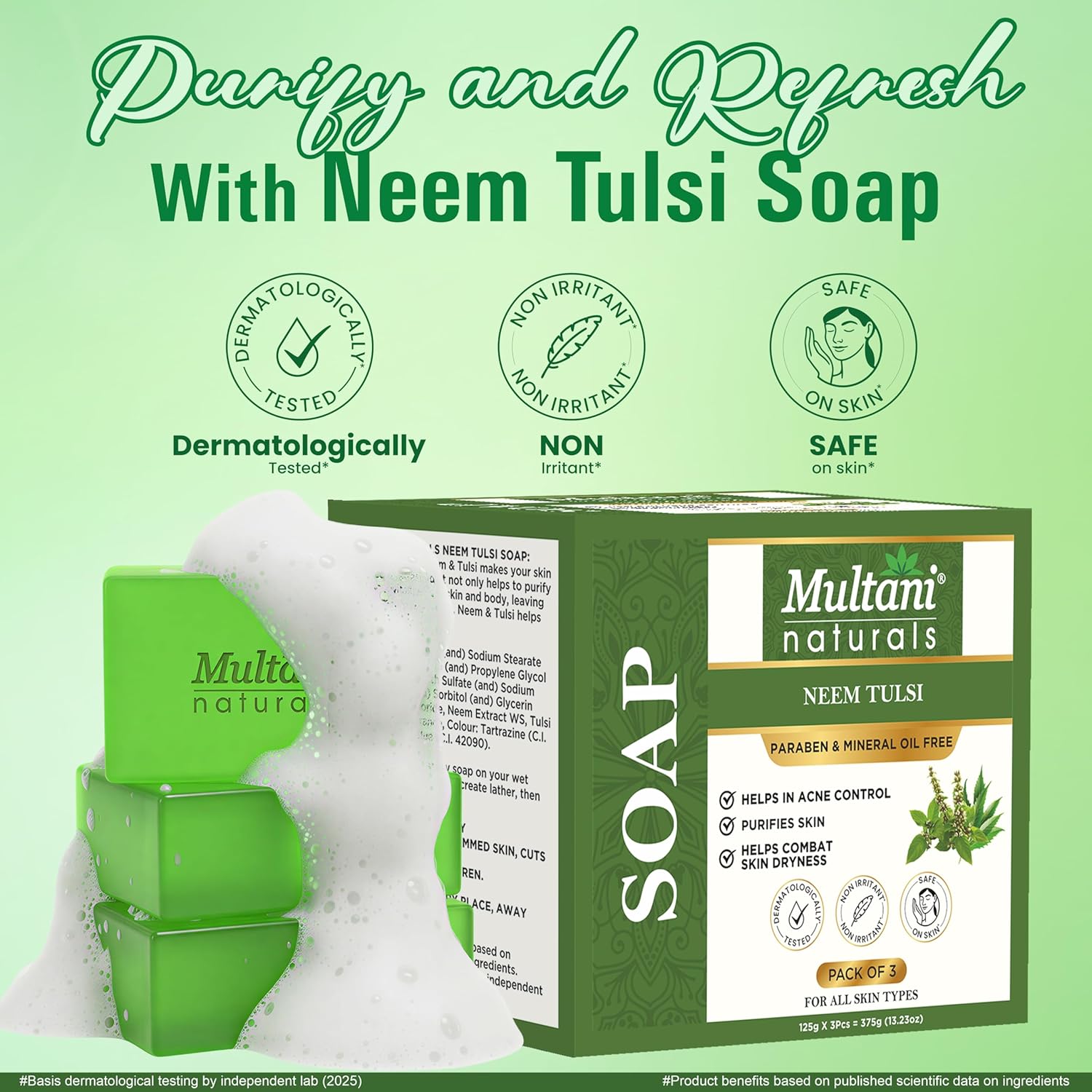 Мыло Multani Naturals Ним и Тулси 125 г Упаковка 3 шт. Натуральное Очищающее Мыло для Ванны Для Свежей Чистой Кожи Ежедневное Использование
Мыло Multani Naturals Ним и Тулси 125 г Упаковка 3 шт. Натуральное Очищающее Мыло для Ванны Для Свежей Чистой Кожи Ежедневное Использование