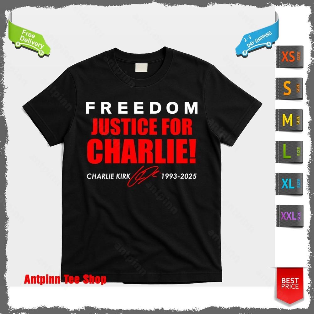 Freedom Justice For Charlie Kirk 1993-2025 Red Signature Tribute T-Shirt Unisex Unisex T-Shirt L
Freedom Justice For Charlie Kirk 1993-2025 Red Signature Tribute T-Shirt Unisex Unisex T-Shirt L