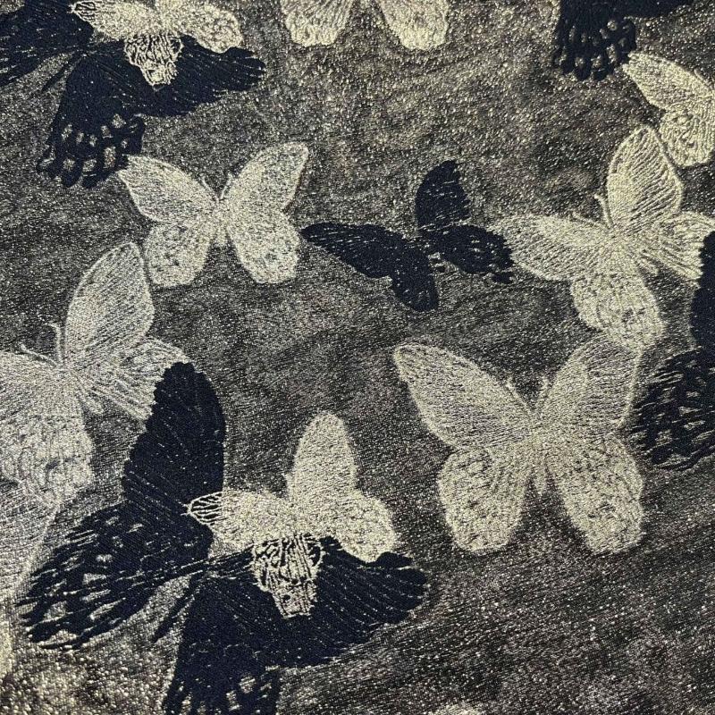 Black Background Gold Thread Glittering Butterfly Fabric Jacquard Brocade Fabric for DIY Ethnic Women s Dress Bags 100cmx142cm чёрный
Black Background Gold Thread Glittering Butterfly Fabric Jacquard Brocade Fabric for DIY Ethnic Women s Dress Bags 100cmx142cm чёрный