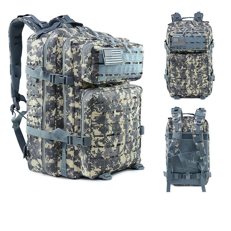 Men s Large Capacity Camouflage Tactical Hiking Backpack for Outdoor Sports and Mountaineering 45L
Men s Large Capacity Camouflage Tactical Hiking Backpack for Outdoor Sports and Mountaineering 45L