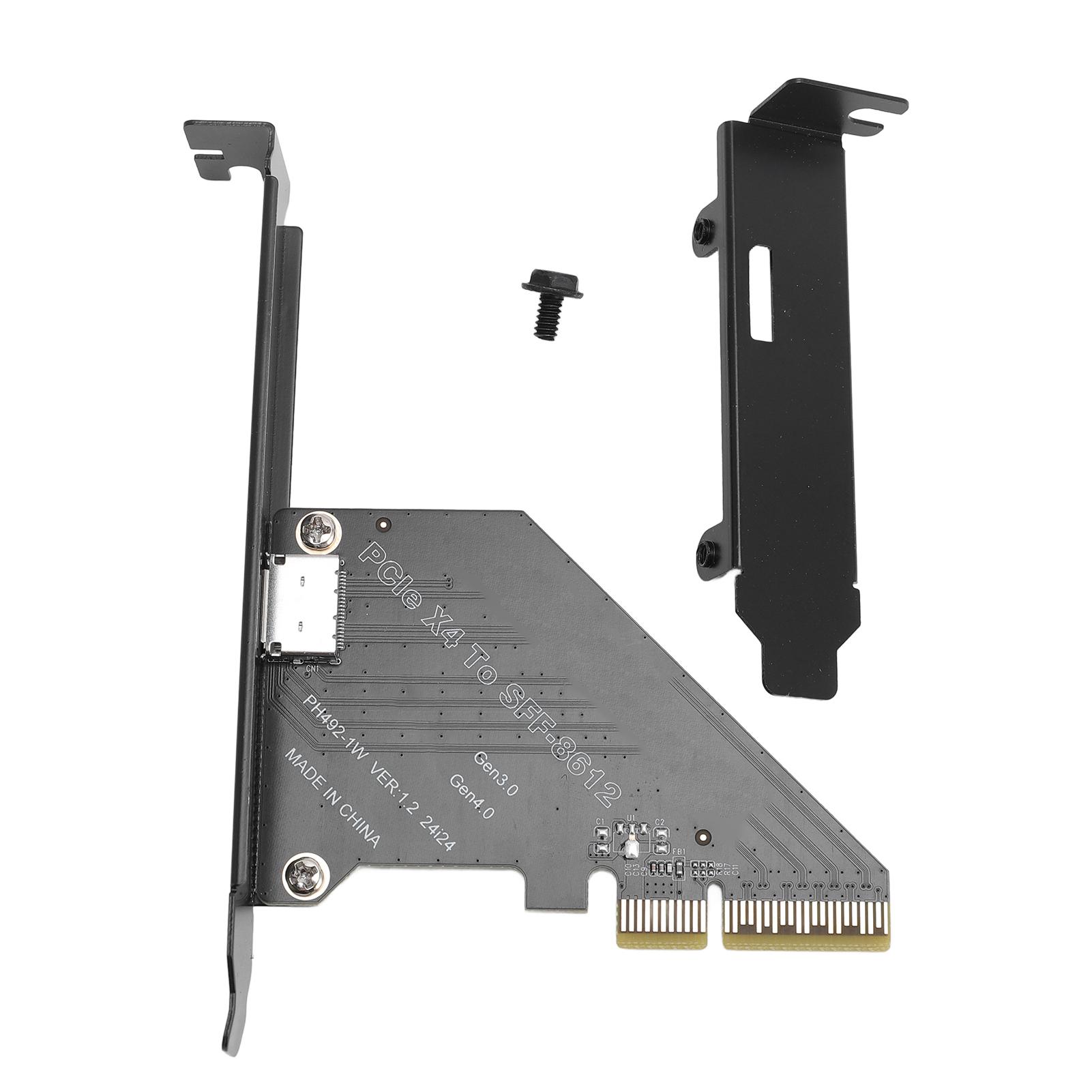 PCIe 4.0 X4 to Oculink SFF-8612 Adapter SFF-8611 External Graphics Card for NVMe SSD GPU EGPU
PCIe 4.0 X4 to Oculink SFF-8612 Adapter SFF-8611 External Graphics Card for NVMe SSD GPU EGPU