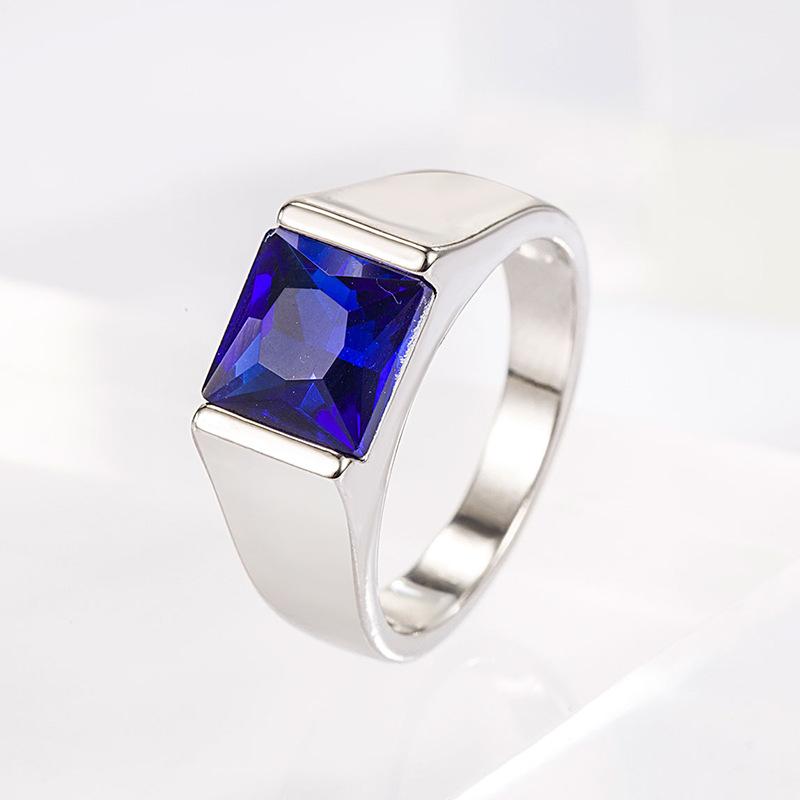 2026 Atmospheric Simple Fashion Inlaid Sapphire Men s Ring European and American Popular Jewelry no. 10 темно-синього кольору
2026 Atmospheric Simple Fashion Inlaid Sapphire Men s Ring European and American Popular Jewelry no. 10 темно-синього кольору