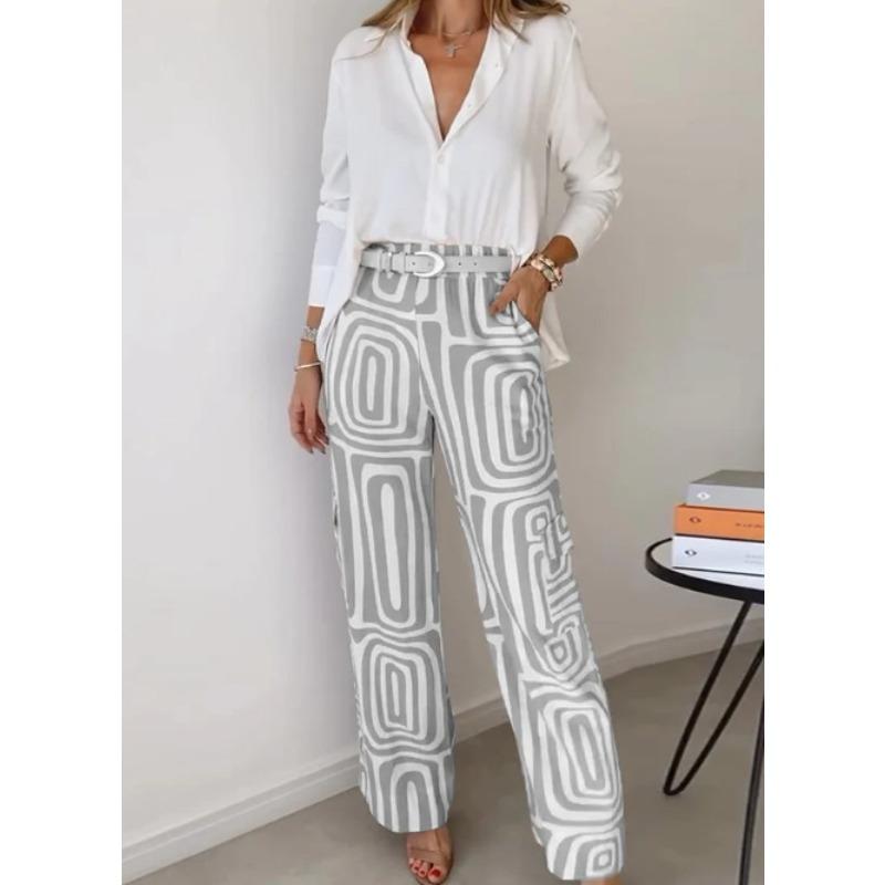 Fashion Women s Fashion Casual Solid Color Print Long Sleeve POLO Neck Pants Suits XXL
Fashion Women s Fashion Casual Solid Color Print Long Sleeve POLO Neck Pants Suits XXL