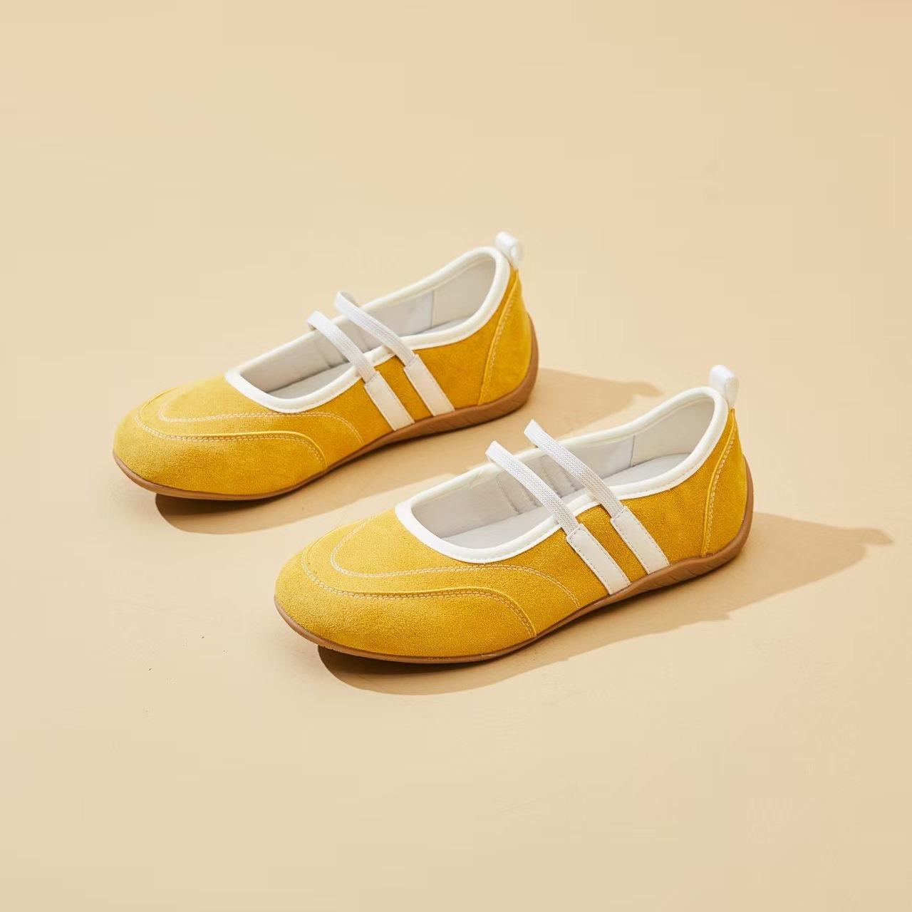 Elastic light mouth leather flat heel color matching casual shoes versatile round head flat shoes light mouth casual shoes yellow 40 жовтий
Elastic light mouth leather flat heel color matching casual shoes versatile round head flat shoes light mouth casual shoes yellow 40 жовтий