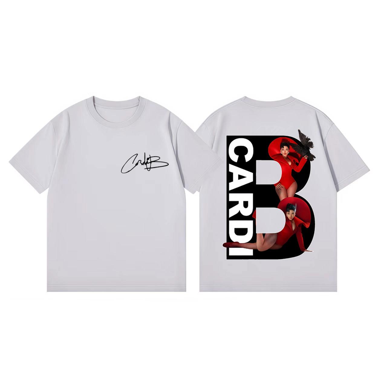 Rapper Cardi B Album Merch Tshirts Harajuku Hip Hop Pop Music Short Sleeve Tshirt Men Women Casual Fashion Oversized T Shirts 4XL
Rapper Cardi B Album Merch Tshirts Harajuku Hip Hop Pop Music Short Sleeve Tshirt Men Women Casual Fashion Oversized T Shirts 4XL
