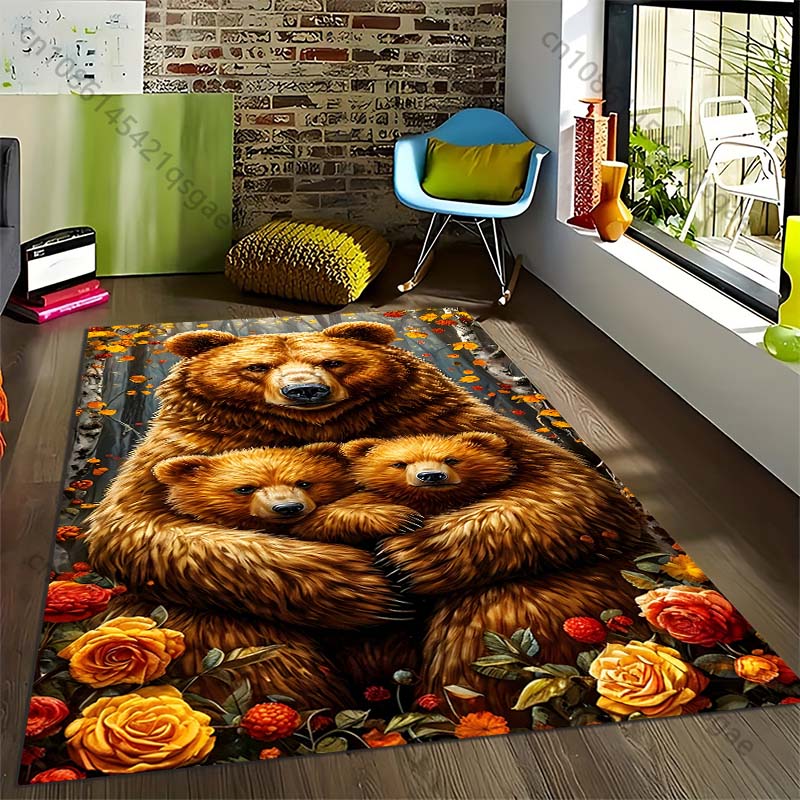 Mother Bear and Baby Bear Printed Carpet for Living Room Bedroom Bedside Bathroom Floor Mat Area Rugged Sofa Mat Home Decor 40cm x 60cm
Mother Bear and Baby Bear Printed Carpet for Living Room Bedroom Bedside Bathroom Floor Mat Area Rugged Sofa Mat Home Decor 40cm x 60cm