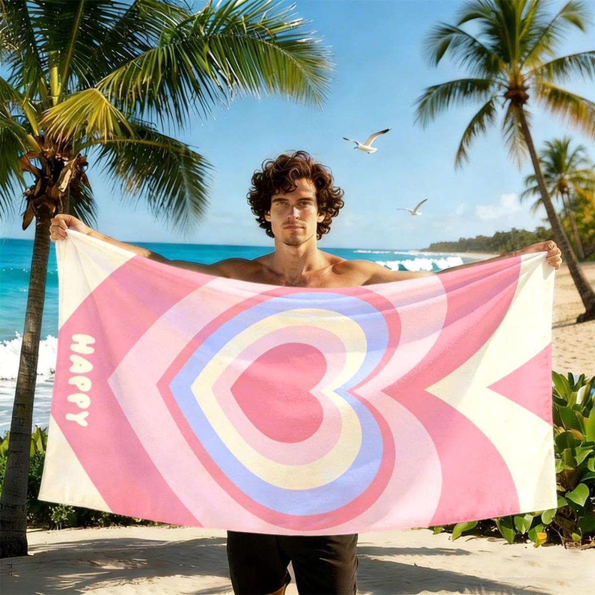 Pastel Heart Retro Beach Towel Single Sided Print Quick Dry Soft Microfiber Towel For Beach Pool Spa Travel Decor Cheerful Gift W40*H60(CM)
Pastel Heart Retro Beach Towel Single Sided Print Quick Dry Soft Microfiber Towel For Beach Pool Spa Travel Decor Cheerful Gift W40*H60(CM)
