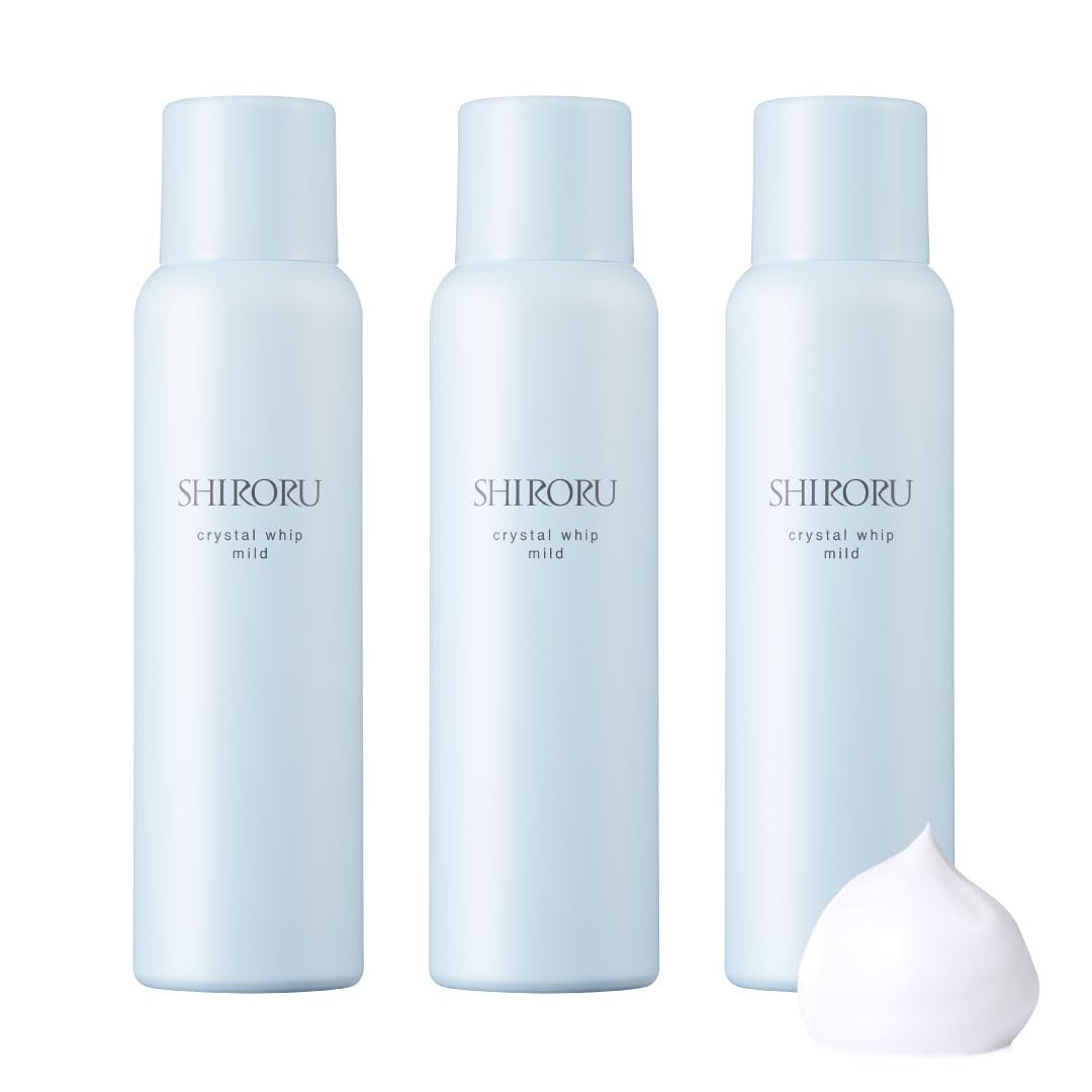 SHIRORU Crystal Whip Mild Facial Sensitive Dipotassium x 3 (Foaming Cleanser, Carbonated, Foaming, Skin, Glycyrrhizinate) (120g bottles)
SHIRORU Crystal Whip Mild Facial Sensitive Dipotassium x 3 (Foaming Cleanser, Carbonated, Foaming, Skin, Glycyrrhizinate) (120g bottles)