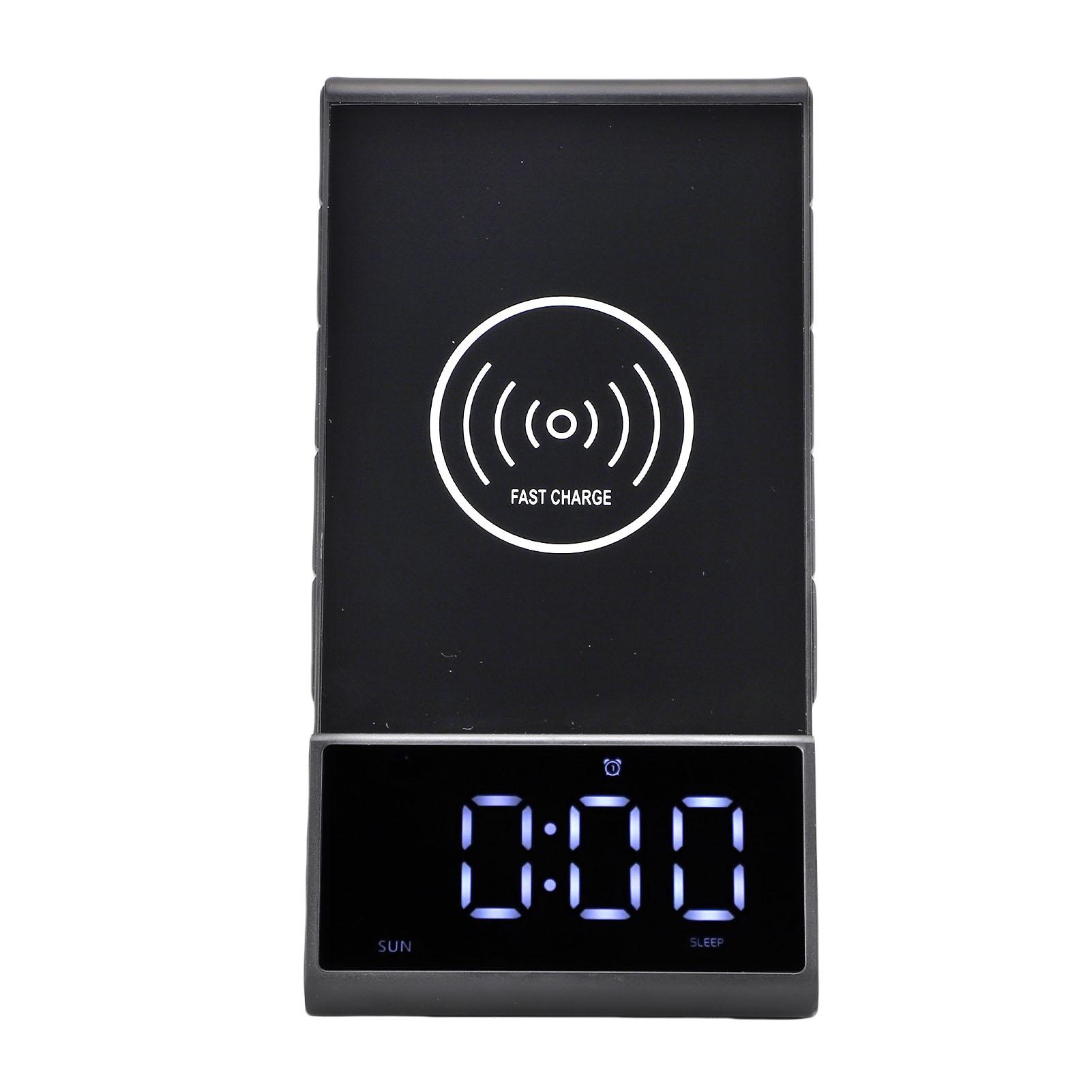 Wireless Phone Charging Alarm Clock Dock LED Display 4 Levels Brightness Wireless Spker with Alarm Clock for Bedroom
Wireless Phone Charging Alarm Clock Dock LED Display 4 Levels Brightness Wireless Spker with Alarm Clock for Bedroom