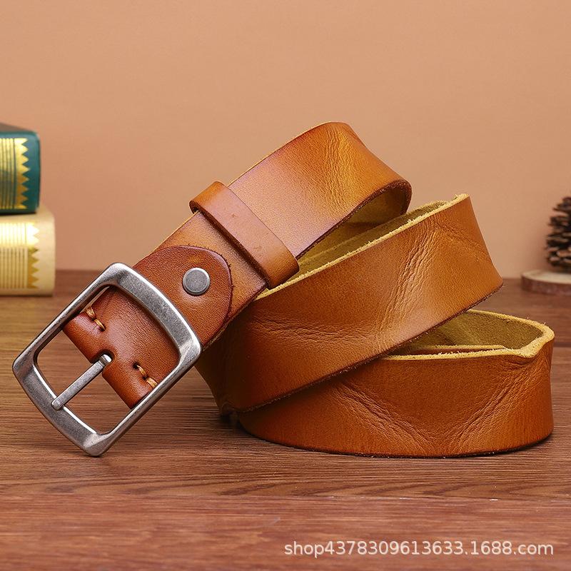 Корейська версія Ретро Старий Плісирований Ремінь Чоловічий Справжня Шкіра Пряжка-Шпилька Перший Шар Коров яча Шкіра Тренд Персоналізований Молодіжний Джинсовий Ремінь 125cm
Корейська версія Ретро Старий Плісирований Ремінь Чоловічий Справжня Шкіра Пряжка-Шпилька Перший Шар Коров яча Шкіра Тренд Персоналізований Молодіжний Джинсовий Ремінь 125cm