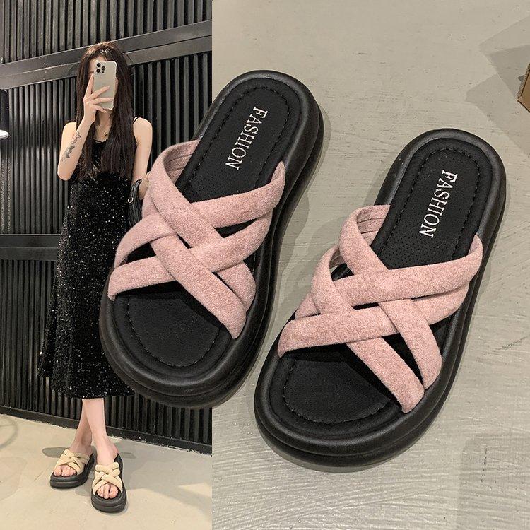 Cool slippers women s summer wear fashion 2025 new heightened platform casual beach sandals high-end one-word 40
Cool slippers women s summer wear fashion 2025 new heightened platform casual beach sandals high-end one-word 40