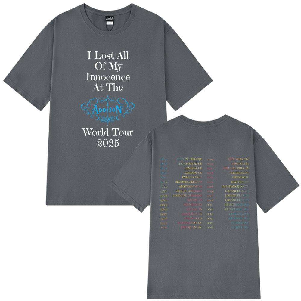 Singer Addison Rae 2025 Tour Merch Tshirt Men Women Short Sleeve Cotton Tee Summer Aesthetic Harajuku Casual T-shirts Streetwear 3XL
Singer Addison Rae 2025 Tour Merch Tshirt Men Women Short Sleeve Cotton Tee Summer Aesthetic Harajuku Casual T-shirts Streetwear 3XL