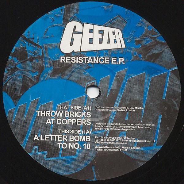 LP Record GEEZER - Resistance EP WAHWAHWAHFOUR WahWah 2003 UK Dance & Electronica Used
LP Record GEEZER - Resistance EP WAHWAHWAHFOUR WahWah 2003 UK Dance & Electronica Used