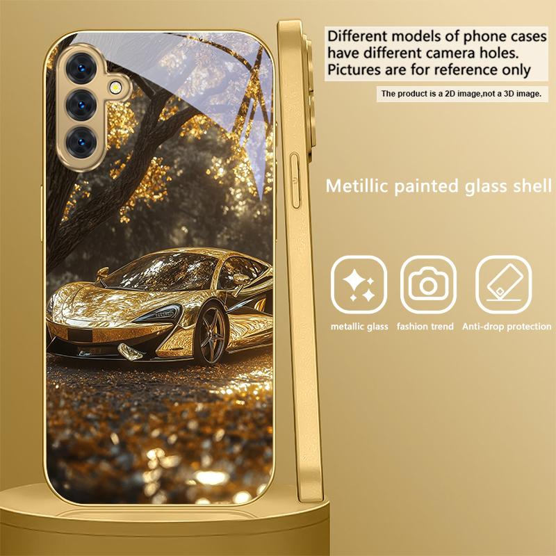 Golden luxury sports car For Samsung A 01 52S A04 A05S A10 A12 13 22 23 24 36 42 M02 Note 10 20Ultra 8 9 Golden glass phone case Galaxy Note9
Golden luxury sports car For Samsung A 01 52S A04 A05S A10 A12 13 22 23 24 36 42 M02 Note 10 20Ultra 8 9 Golden glass phone case Galaxy Note9