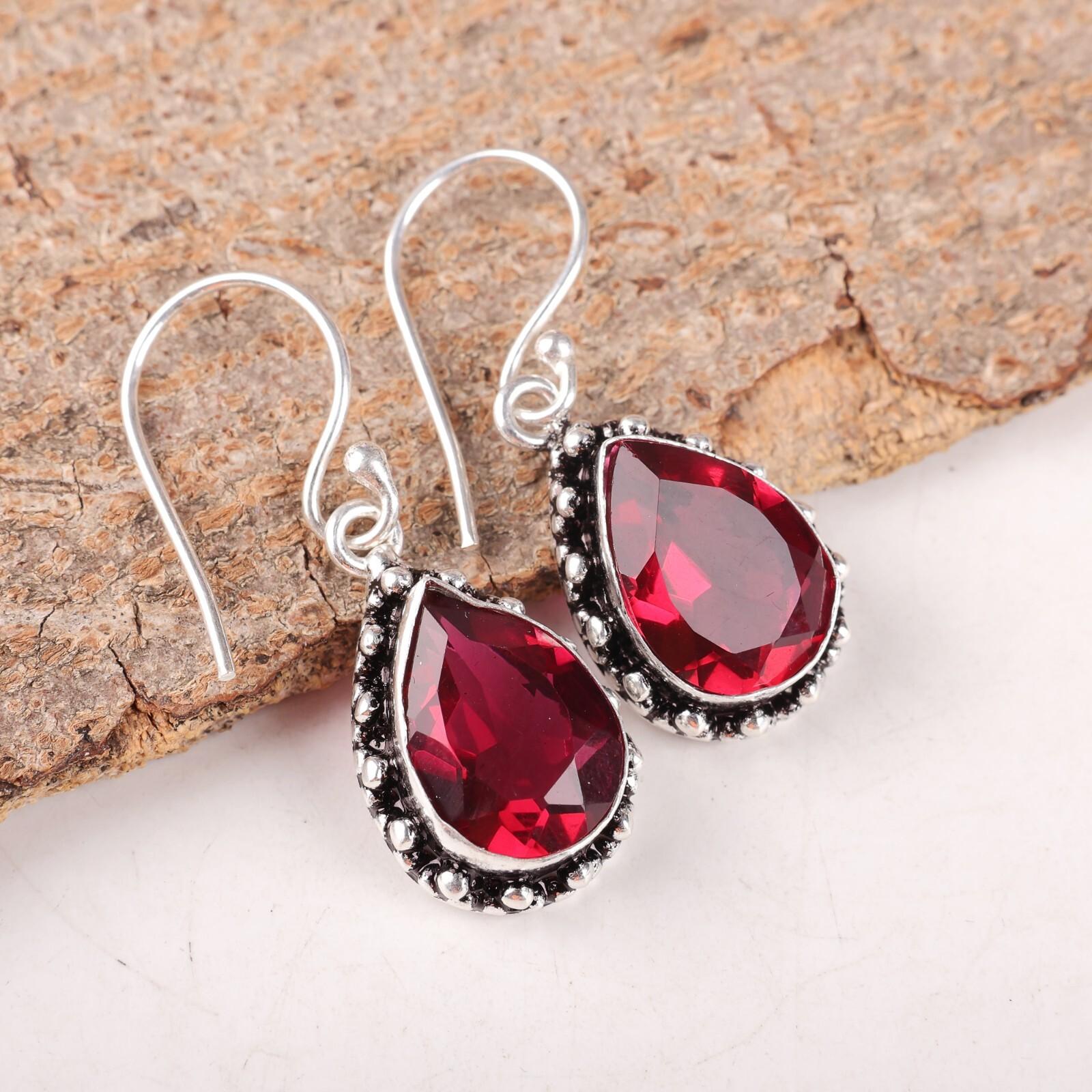 Pink Rubellite Gemstone 925 Sterling Silver Handmade Earrings1.41 Gift For Wife EE-97-11
Pink Rubellite Gemstone 925 Sterling Silver Handmade Earrings1.41 Gift For Wife EE-97-11