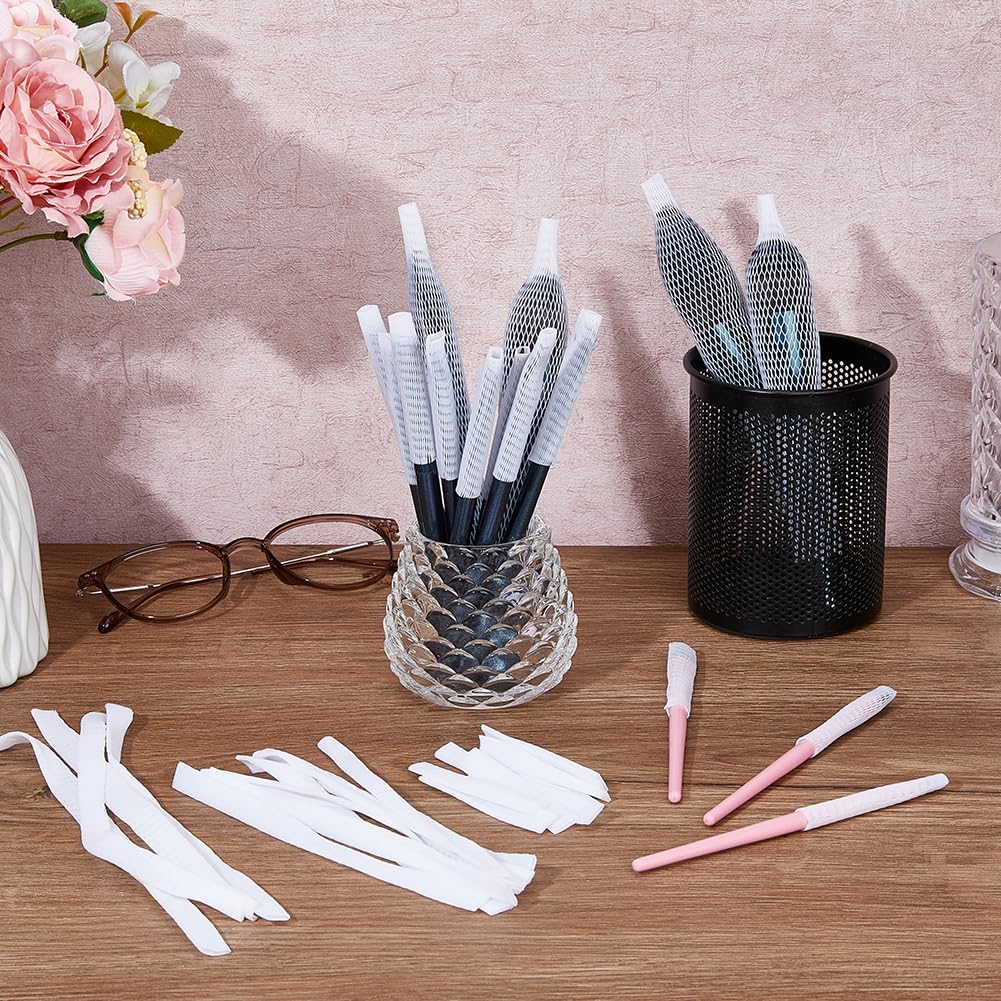 SUPERFINDINGS 90Pcs 3 Sizes PE Makeup Brushes Pen Guard Protector Set Reusable Expandable Mesh Cover Brushes Stretch White Saver Net for Eyeshadow
SUPERFINDINGS 90Pcs 3 Sizes PE Makeup Brushes Pen Guard Protector Set Reusable Expandable Mesh Cover Brushes Stretch White Saver Net for Eyeshadow