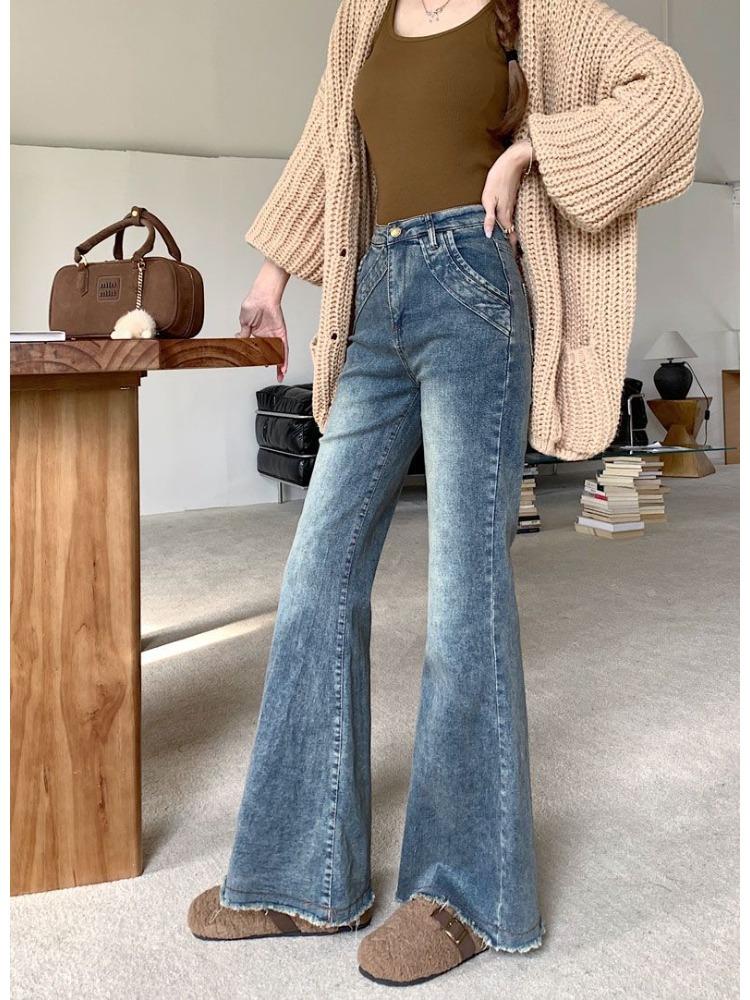 Джинсы микроклеш с необработанным краем, женские, осенний дизайн, ретро, большие размеры, высокая посадка, длинные джинсы для женщин 4XL
Джинсы микроклеш с необработанным краем, женские, осенний дизайн, ретро, большие размеры, высокая посадка, длинные джинсы для женщин 4XL