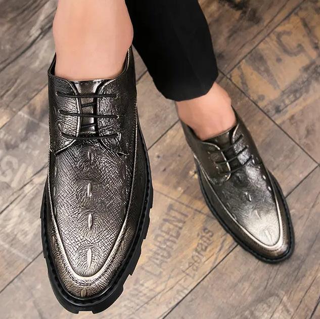 Youth casual fashion breathable outdoor leather shoes summer 2025 new non-slip trend platform men s shoes 43 серебряный
Youth casual fashion breathable outdoor leather shoes summer 2025 new non-slip trend platform men s shoes 43 серебряный