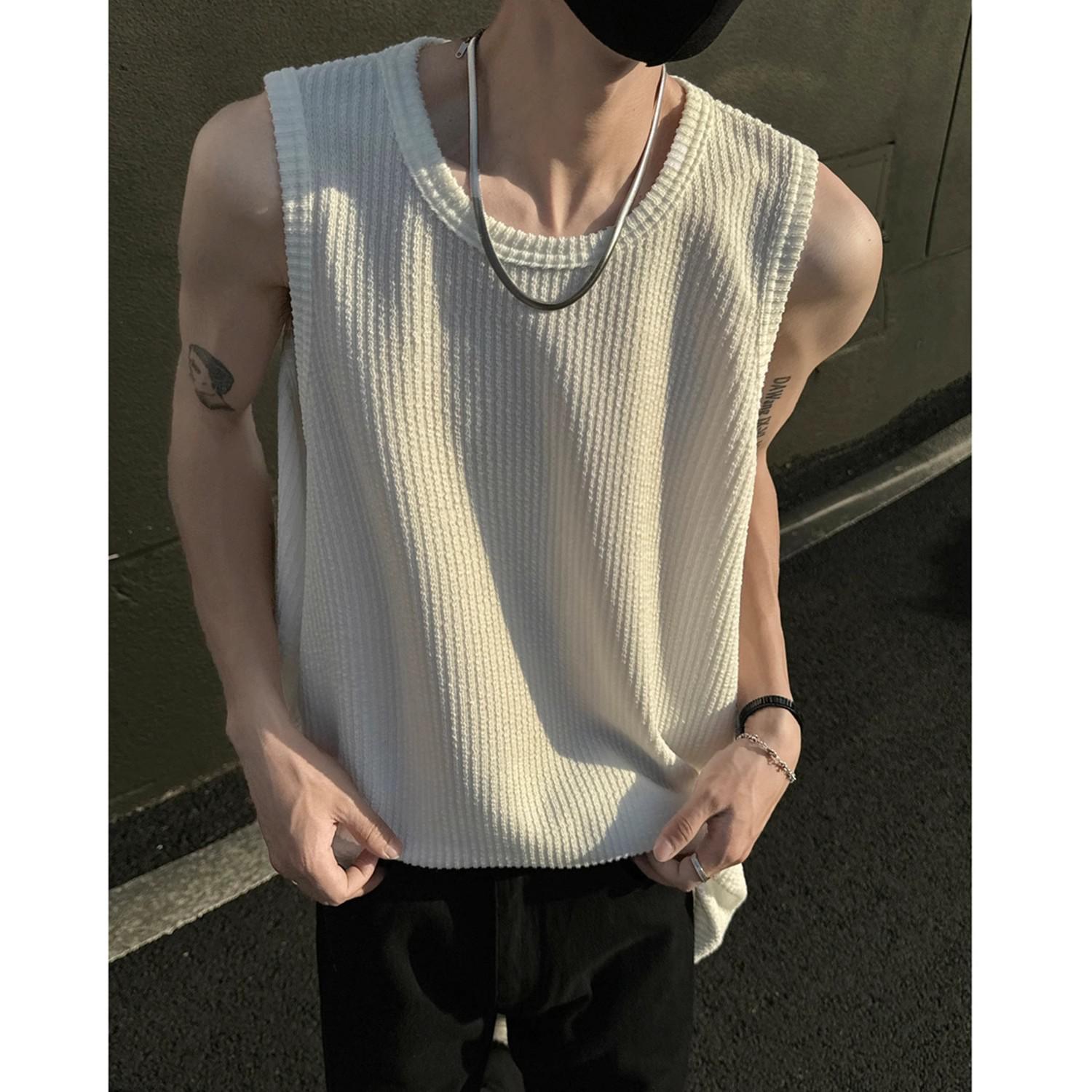 Men s Trendy Textured Ribbed Ice-Feel Sleeveless Tank Top 3XL білий
Men s Trendy Textured Ribbed Ice-Feel Sleeveless Tank Top 3XL білий