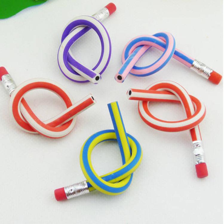 Colorful Striped Bendable Pencil Pen for Kids and Students
Colorful Striped Bendable Pencil Pen for Kids and Students