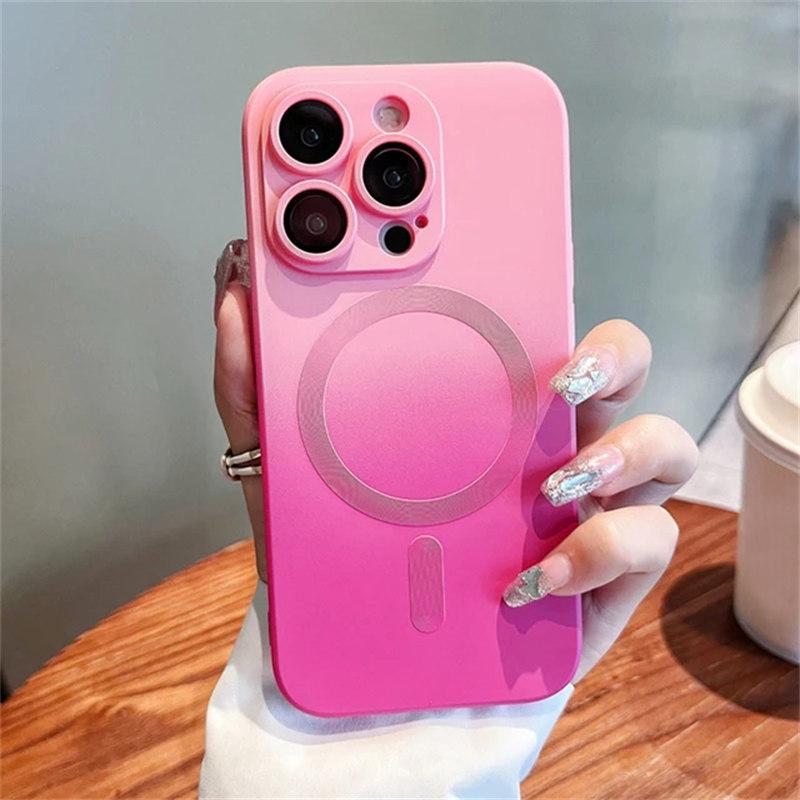 Роскошный силиконовый разноцветный противоударный чехол Magsafe с градиентом для iPhone 15 14 13 12 11 Pro Max, чехол для беспроводной зарядки iPhone 15 розовый
Роскошный силиконовый разноцветный противоударный чехол Magsafe с градиентом для iPhone 15 14 13 12 11 Pro Max, чехол для беспроводной зарядки iPhone 15 розовый