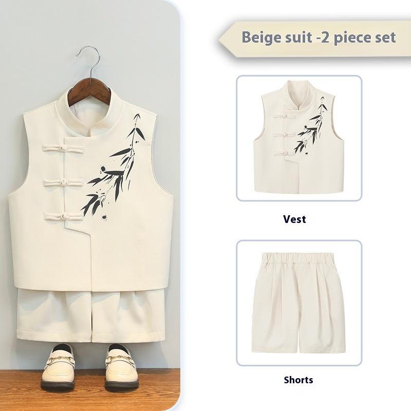 Boys Tang Suit Chinese Style Performance Costume Kids Elegant Boys Wedding Outfits Child Recitation Ceremony 170cm
Boys Tang Suit Chinese Style Performance Costume Kids Elegant Boys Wedding Outfits Child Recitation Ceremony 170cm