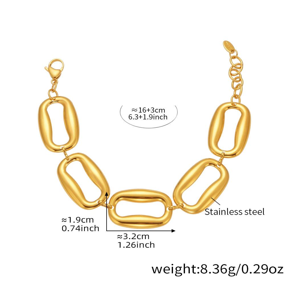 Stainless Steel Rectangular Necklace Bracelet And Jewelry Set Fashionable And Trendy Punk Jewelry Accessories For Men Women
Stainless Steel Rectangular Necklace Bracelet And Jewelry Set Fashionable And Trendy Punk Jewelry Accessories For Men Women