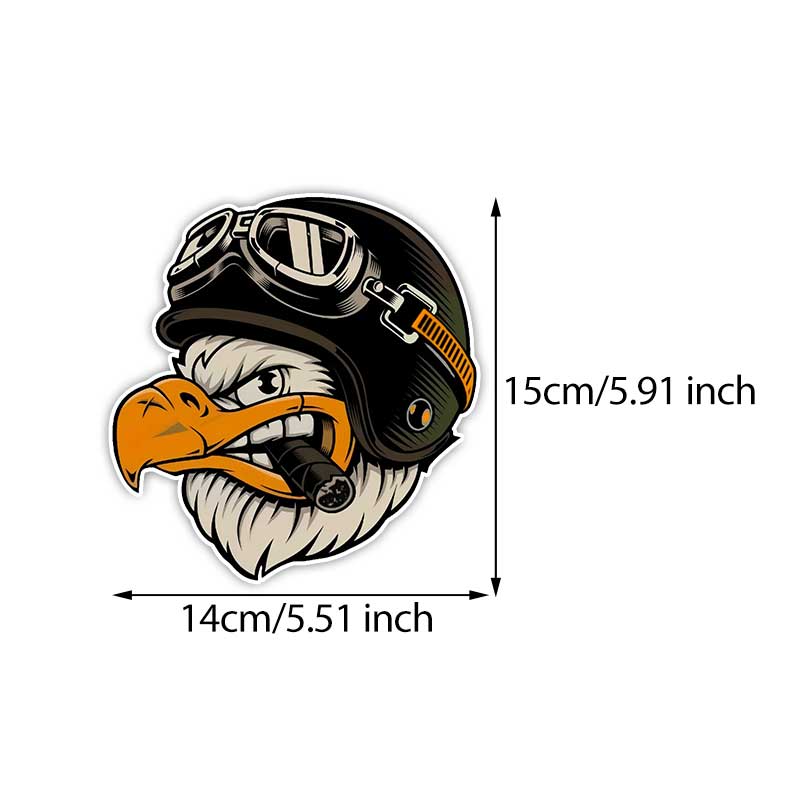 The Eagle in The Helmet Car Stickers Waterproof Vinyl Decals Auto Body Window Bumper Decor Motorcycle Helmet Stickers TM335 A-15cm Longest Side
The Eagle in The Helmet Car Stickers Waterproof Vinyl Decals Auto Body Window Bumper Decor Motorcycle Helmet Stickers TM335 A-15cm Longest Side