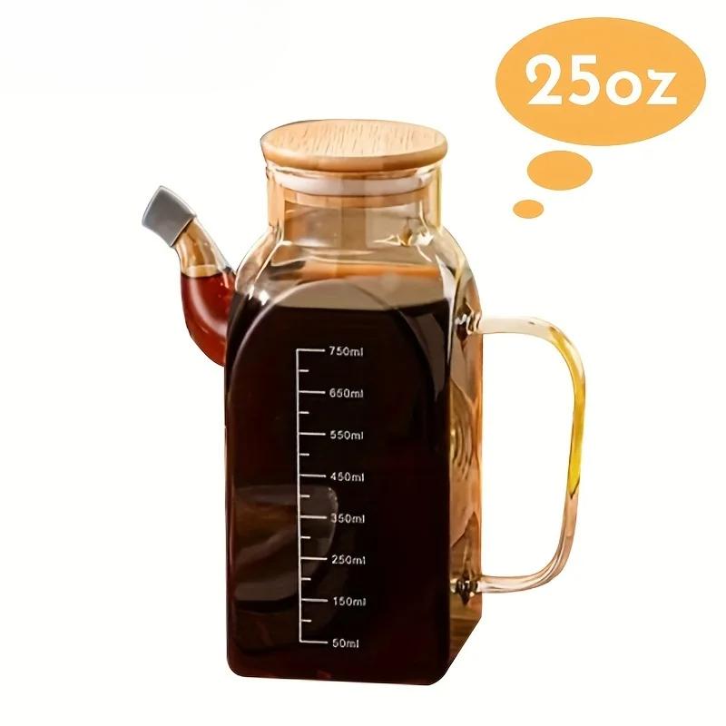 Kitchen Large Capacity Oil Bottle Soy Sauce Seasoning Bottle High Temperature Resistant Material With Bamboo Cover
Kitchen Large Capacity Oil Bottle Soy Sauce Seasoning Bottle High Temperature Resistant Material With Bamboo Cover