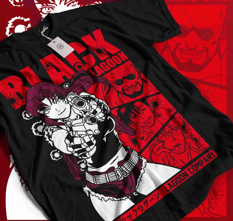 Black Lagoon Anime Tshirt Oversized Unisex Suitable for All Seasons Personality Clothes Streetwear High Quality High Quality S
Black Lagoon Anime Tshirt Oversized Unisex Suitable for All Seasons Personality Clothes Streetwear High Quality High Quality S