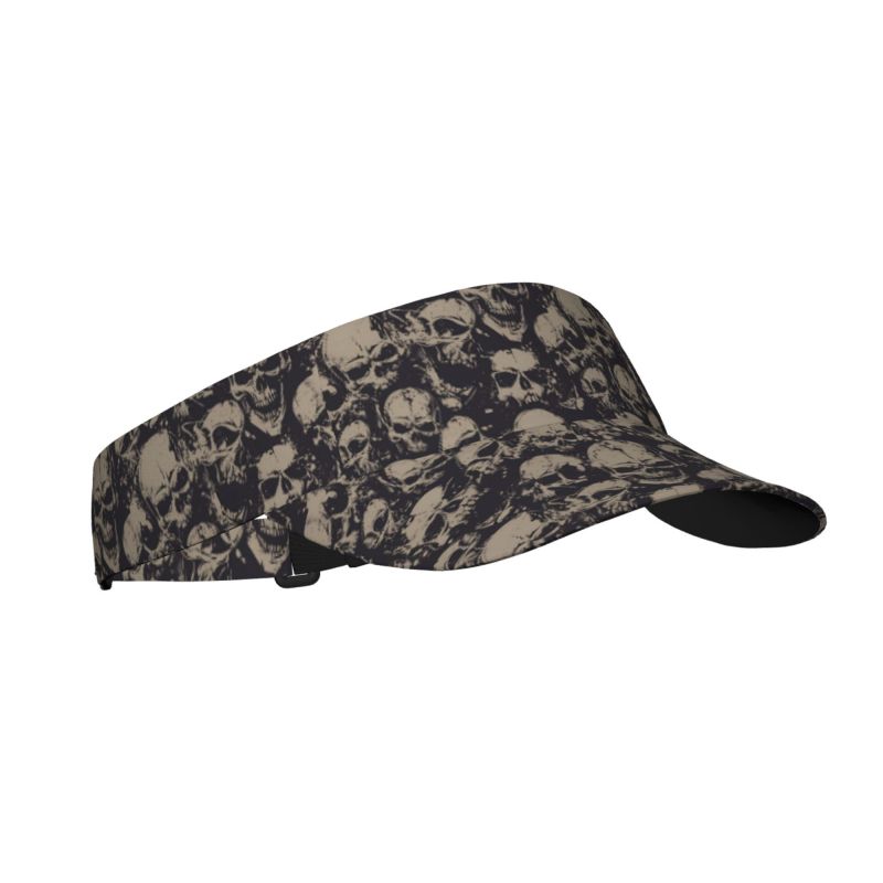Skulls Doodle Pattern Grunge Sports Sun Visor Hats Women Men Adjustable Lightweight Empty Top Visor Hat for Golf Tennis Running
Skulls Doodle Pattern Grunge Sports Sun Visor Hats Women Men Adjustable Lightweight Empty Top Visor Hat for Golf Tennis Running