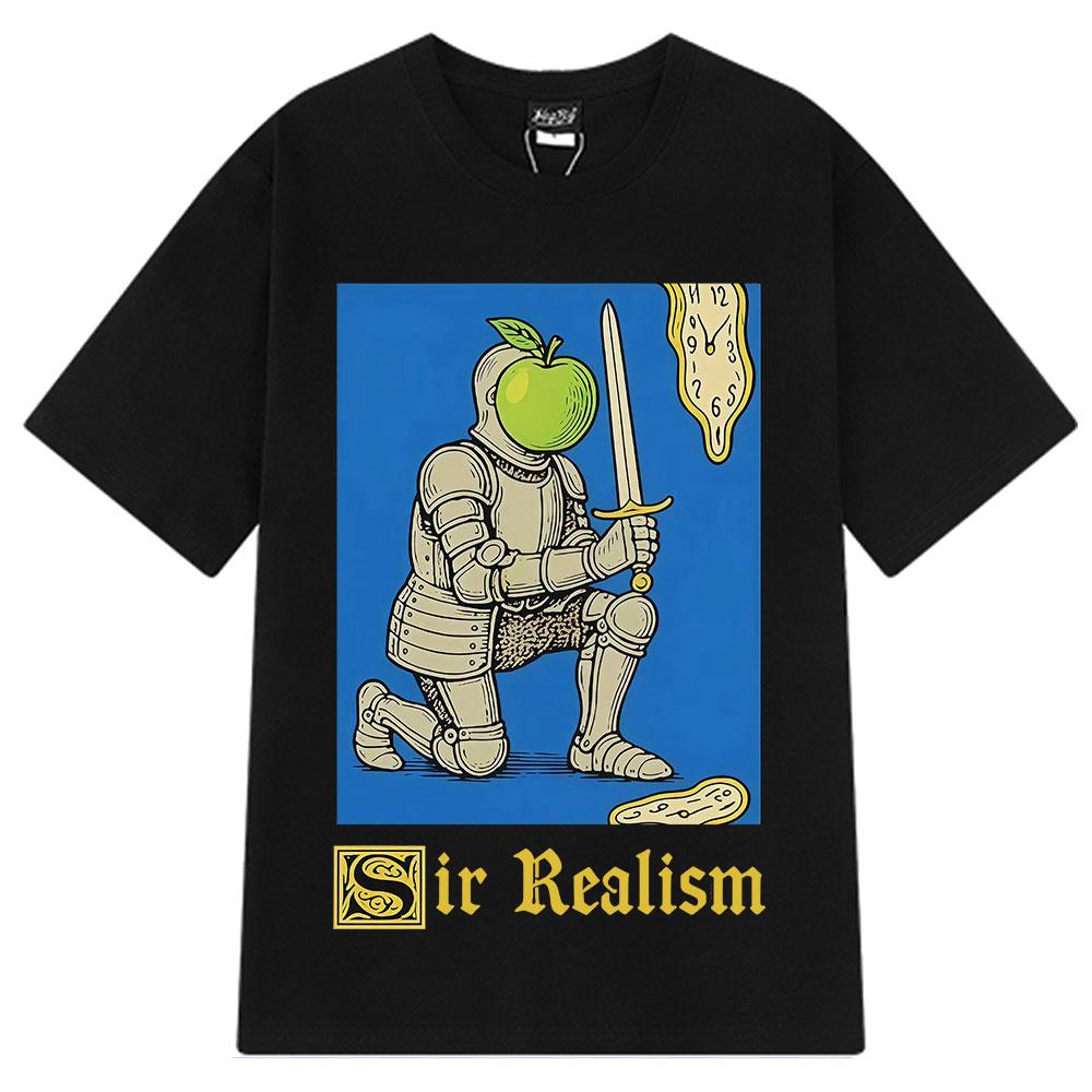 Sir Realism Green Apple Funny Knight Meme T-shirt Men Women Harajuku Streets T Shirt Summer Short-sleeved Cotton Casual T-shirts 4XL
Sir Realism Green Apple Funny Knight Meme T-shirt Men Women Harajuku Streets T Shirt Summer Short-sleeved Cotton Casual T-shirts 4XL