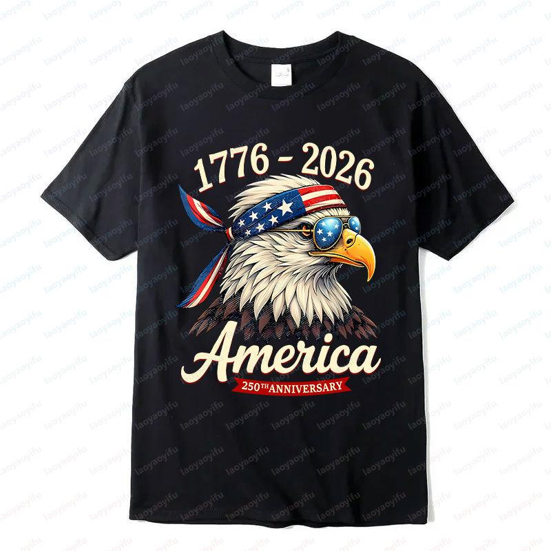 250 Years America Anniversary 1776 Bald Eagle Tees 250th Birthday US Flag Clothing Men Women Cotton Tops Unisex Adult Fun Tshirt 5XL різнокольоровий
250 Years America Anniversary 1776 Bald Eagle Tees 250th Birthday US Flag Clothing Men Women Cotton Tops Unisex Adult Fun Tshirt 5XL різнокольоровий