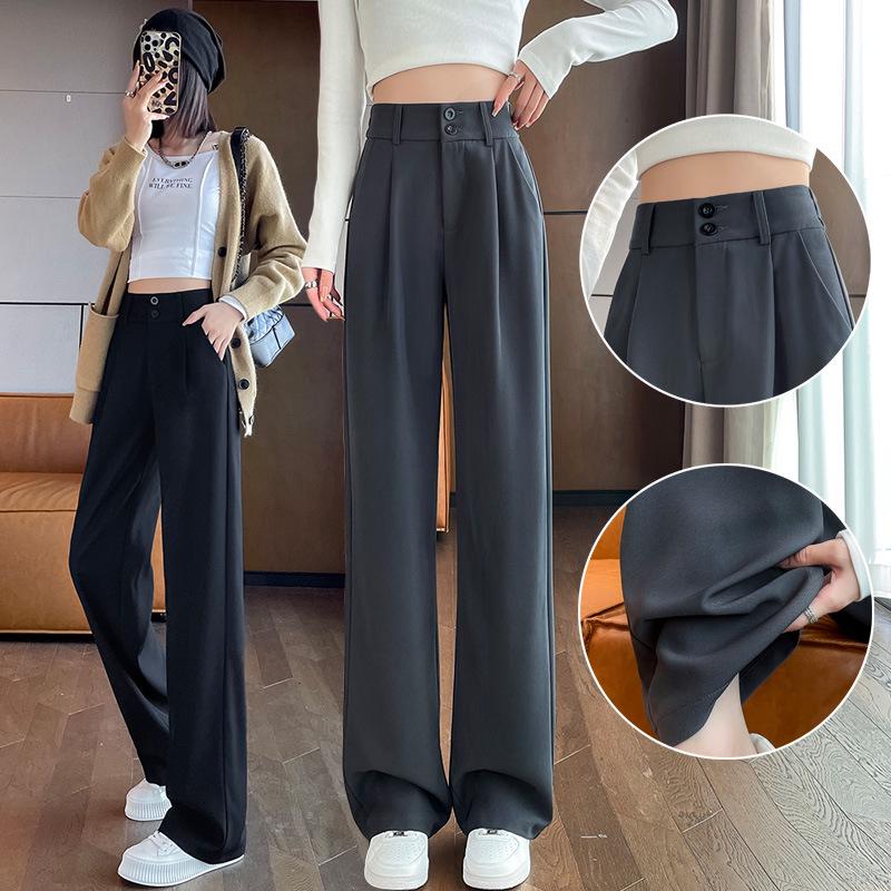 Trendy Women s Slimming High-Waisted Wide-Leg Pants – Double-Button, Drapey, Straight-Leg for Spring and Autumn 2XL (126-145 lbs)
Trendy Women s Slimming High-Waisted Wide-Leg Pants – Double-Button, Drapey, Straight-Leg for Spring and Autumn 2XL (126-145 lbs)