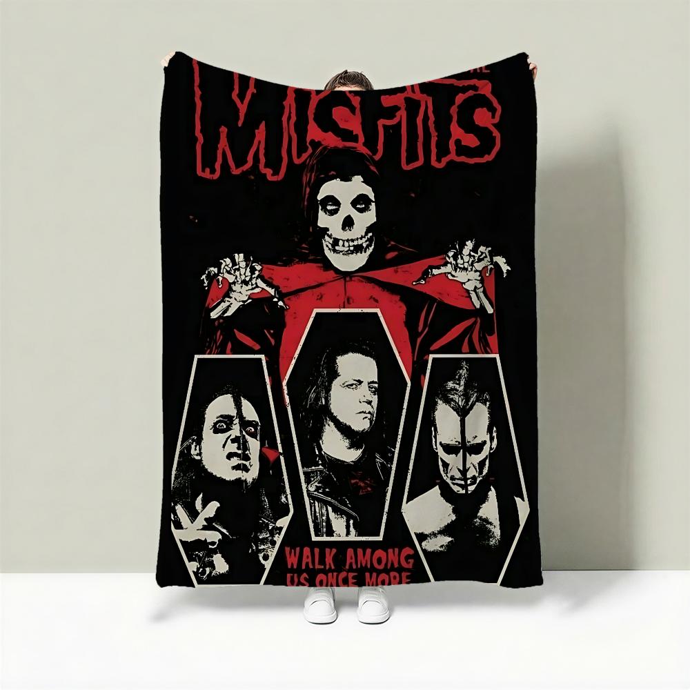 Band M-Misfits Throw Lightweight 240g Flannel Blanket Soft Skin-friendly for Summer Cooling 75cmx90cm
Band M-Misfits Throw Lightweight 240g Flannel Blanket Soft Skin-friendly for Summer Cooling 75cmx90cm