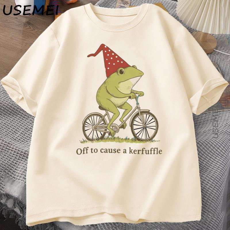 Off To Cause A Kerfuffle Frog T-Shirt Funny Weirdcore Sayings Unique Tshirt Adults Joker Men Women Graphic Tee Male Summer Tops S
Off To Cause A Kerfuffle Frog T-Shirt Funny Weirdcore Sayings Unique Tshirt Adults Joker Men Women Graphic Tee Male Summer Tops S