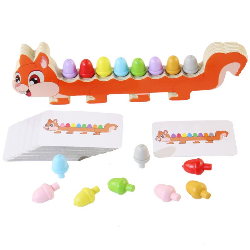 Baby Montessori Color Matching Sensory Toys Animal Wooden Stick Fine Motor Skills Training Color Sorting Cognition Education Toy
Baby Montessori Color Matching Sensory Toys Animal Wooden Stick Fine Motor Skills Training Color Sorting Cognition Education Toy