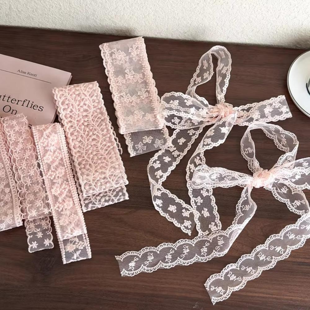 Lady Headdress Long Strip Silk Scarf Pink Lace Flowers Hair Turban Ribbon Womans Girls E
Lady Headdress Long Strip Silk Scarf Pink Lace Flowers Hair Turban Ribbon Womans Girls E