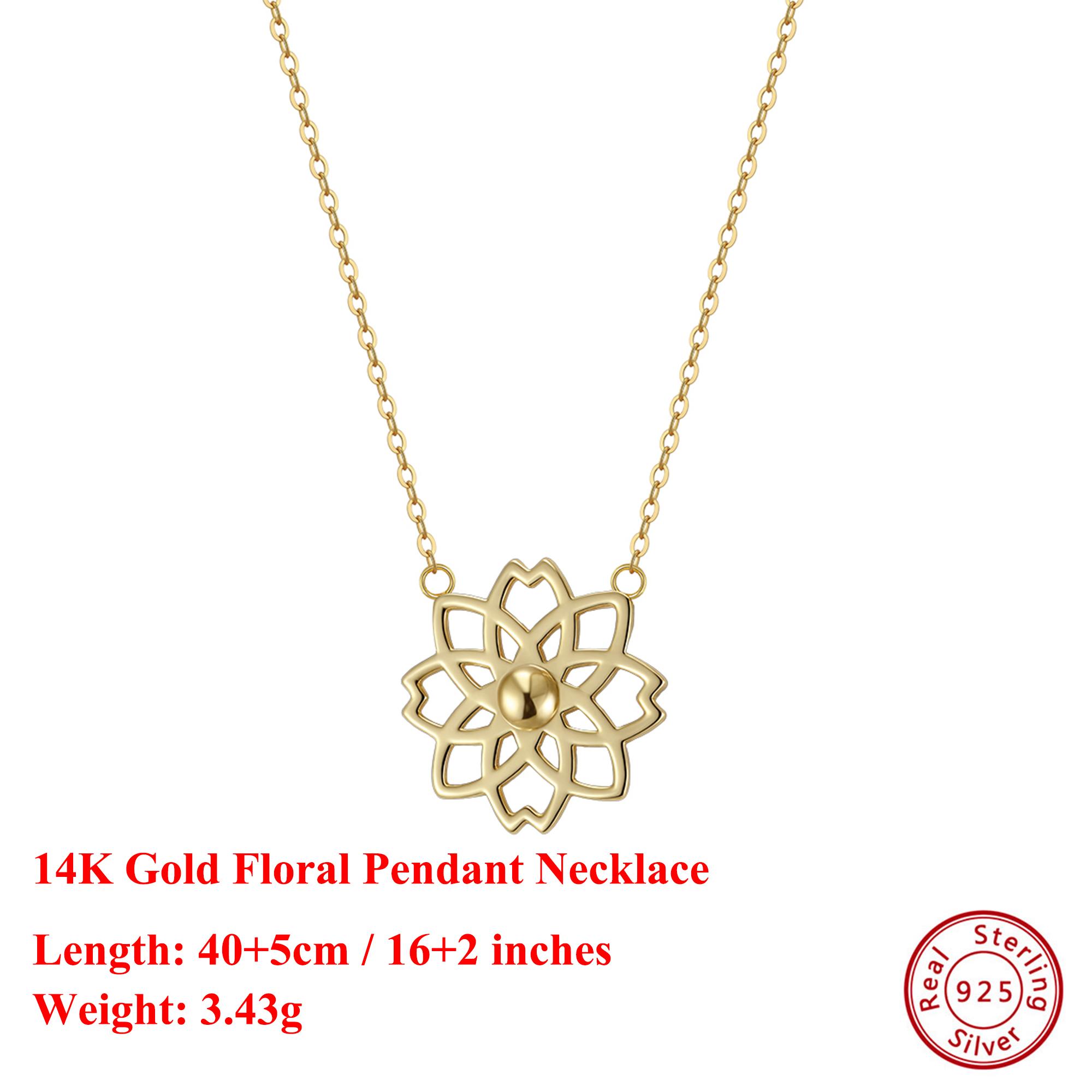 Effie Queen 100% S925 Silver 14k Gold Floral Chain Pendant Necklace Romantic Jewelry for Women Banquet Valentine s Gift GAN15
Effie Queen 100% S925 Silver 14k Gold Floral Chain Pendant Necklace Romantic Jewelry for Women Banquet Valentine s Gift GAN15