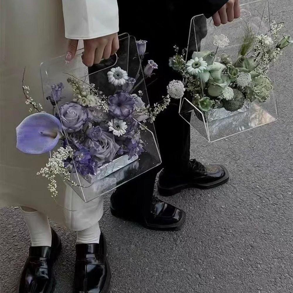 Reusable Acrylic Flower Box Hand Bag Flower Bag Gift Box Bouquet Wrapping Bag Flower Wrapping прозорий
Reusable Acrylic Flower Box Hand Bag Flower Bag Gift Box Bouquet Wrapping Bag Flower Wrapping прозорий