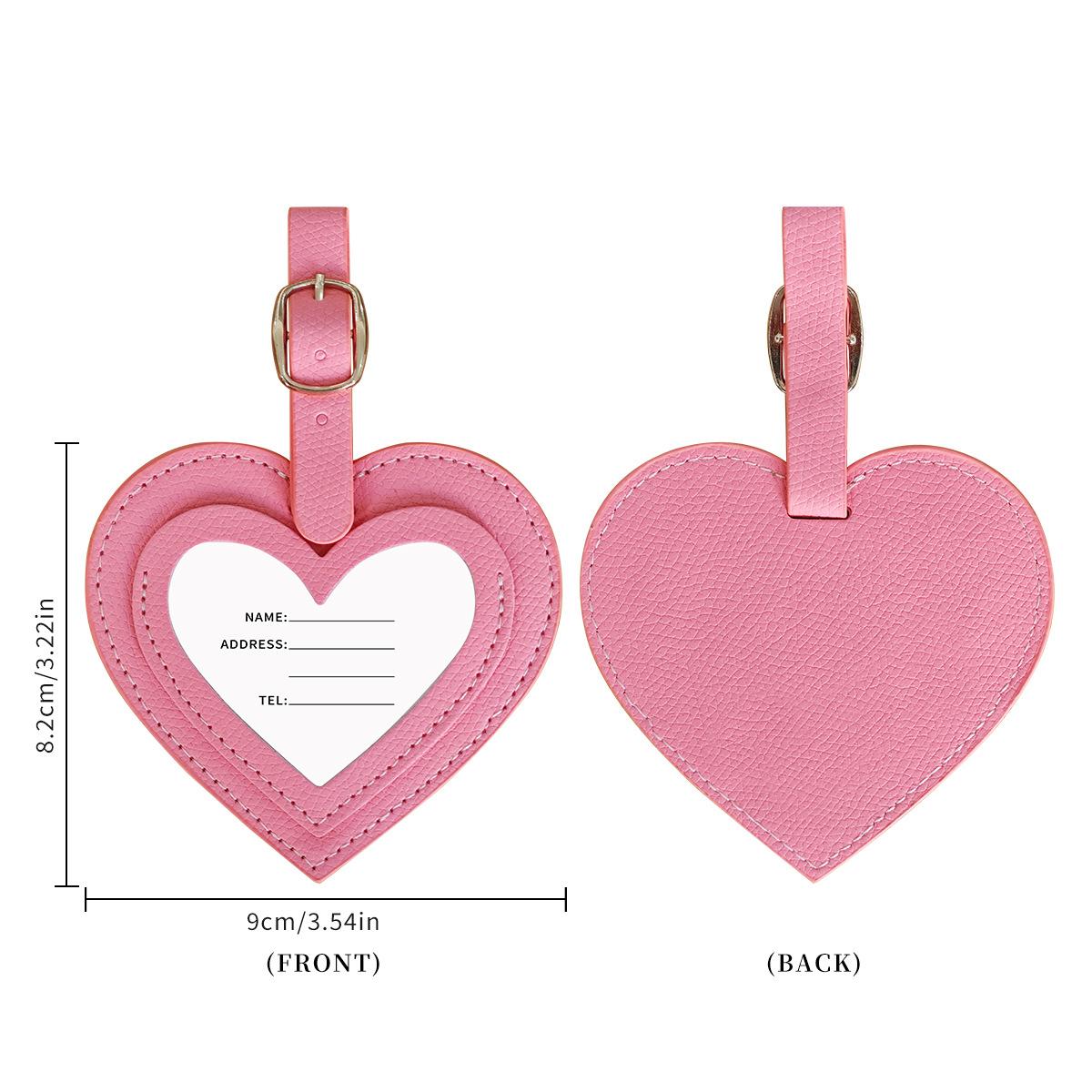 Heart Shaped Luggage Tag for Women Men Pu Leather Travel Tags Simple Boarding Pass Card Luggage Accessories розовый
Heart Shaped Luggage Tag for Women Men Pu Leather Travel Tags Simple Boarding Pass Card Luggage Accessories розовый