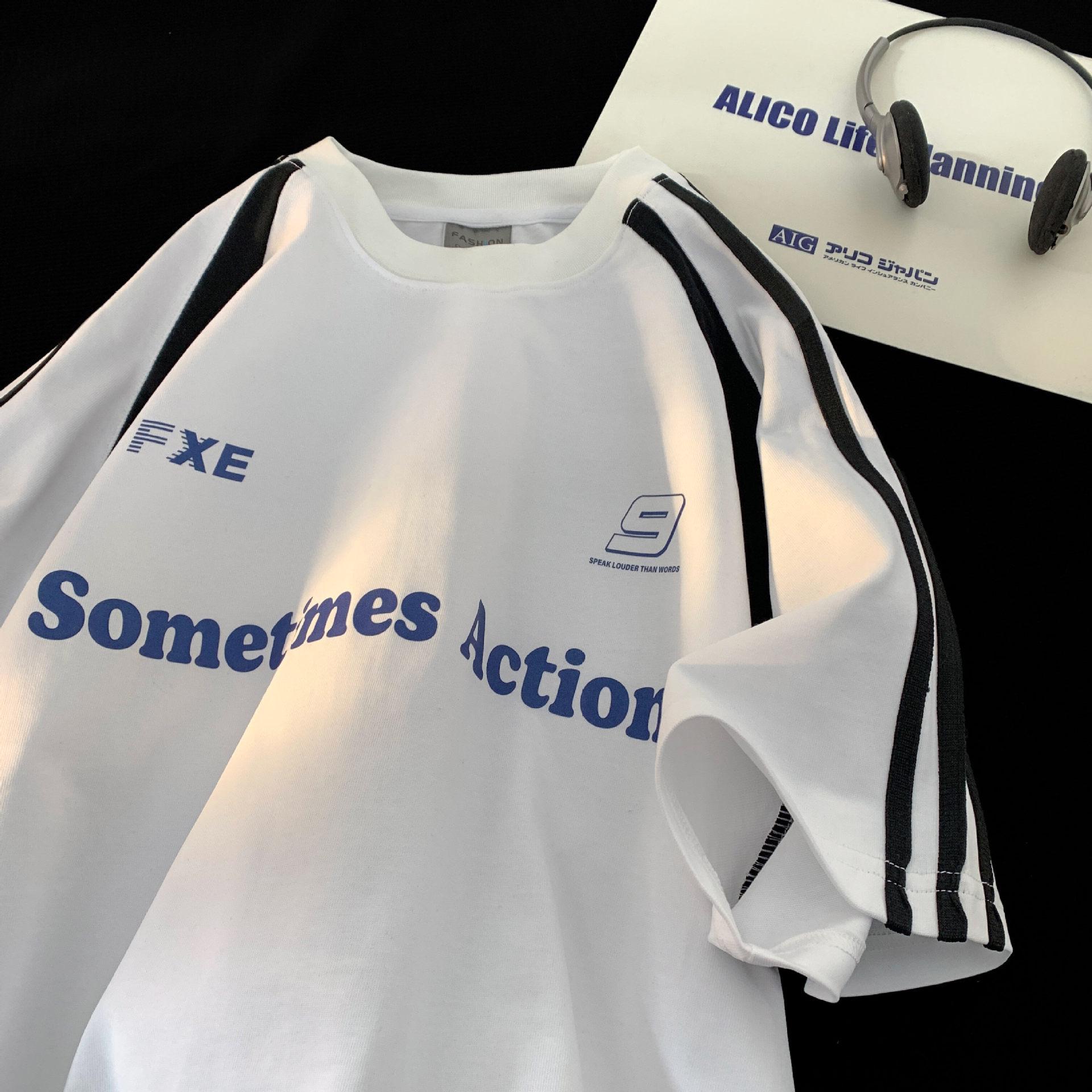 Men s Summer 2025 American Street Style Color Block Striped T-Shirt XL белый
Men s Summer 2025 American Street Style Color Block Striped T-Shirt XL белый