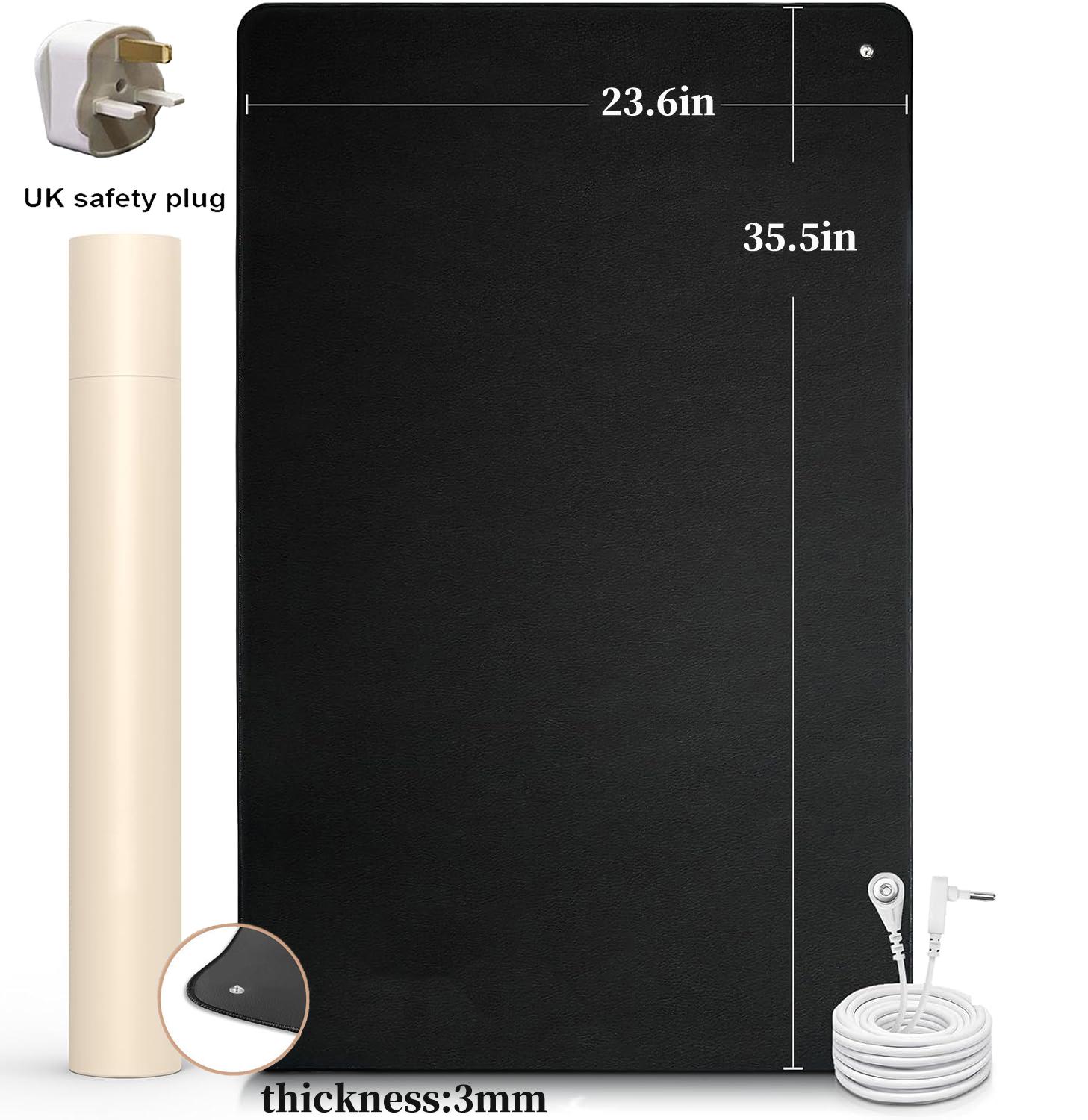 Заземляющий коврик толщиной 3 мм 22,68x35,43 Заземляющий коврик для улучшения сна, облегчения боли, снижения тревожности, заземляющие коврики для занятий йогой UK Plug чёрный
Заземляющий коврик толщиной 3 мм 22,68x35,43 Заземляющий коврик для улучшения сна, облегчения боли, снижения тревожности, заземляющие коврики для занятий йогой UK Plug чёрный