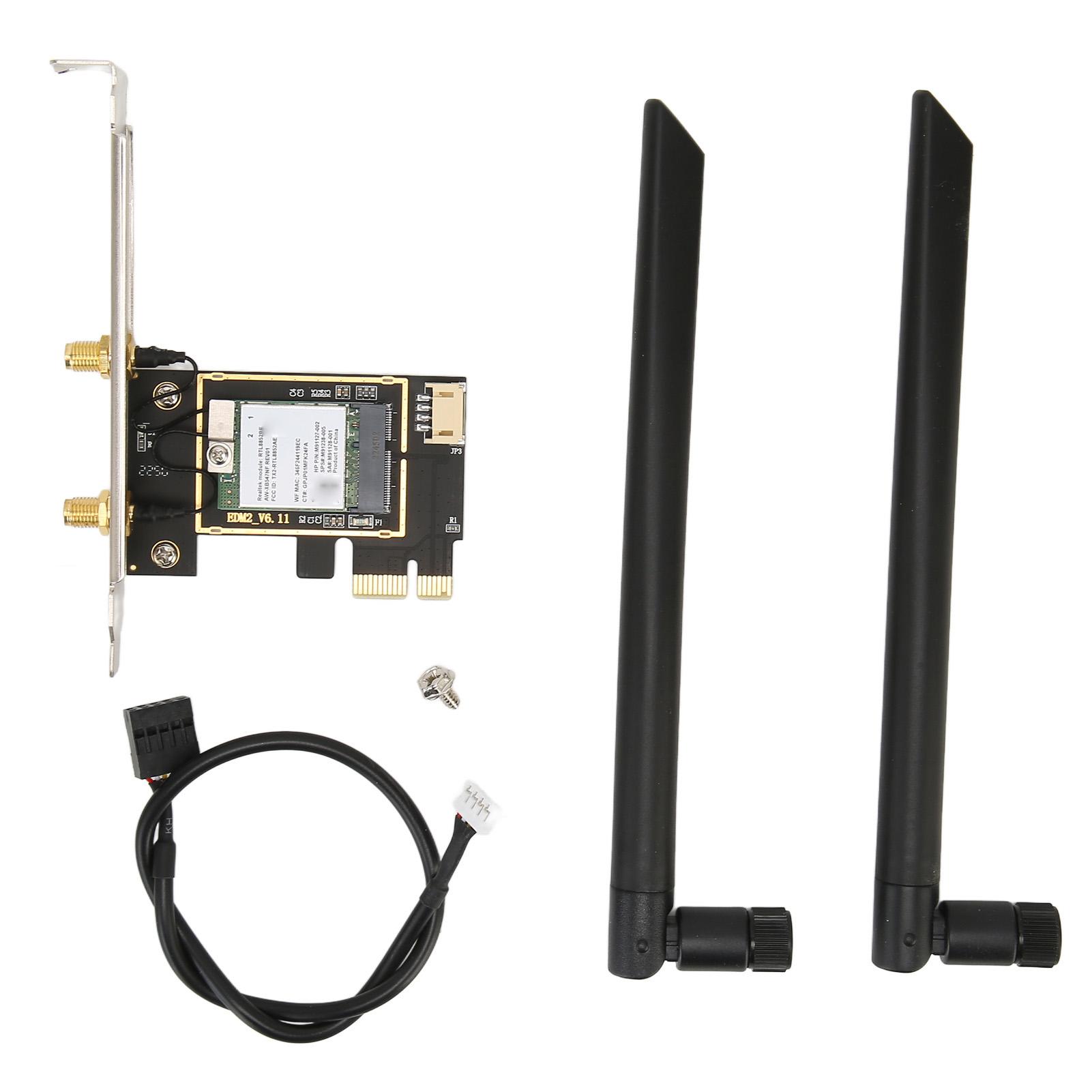 Мережева карта PCIe 1800 Мбіт/с BT5.2 2.4G5Ghz Двоантенна MU MIMO Карта-адаптер PCIe WiFi для Win1011
Мережева карта PCIe 1800 Мбіт/с BT5.2 2.4G5Ghz Двоантенна MU MIMO Карта-адаптер PCIe WiFi для Win1011