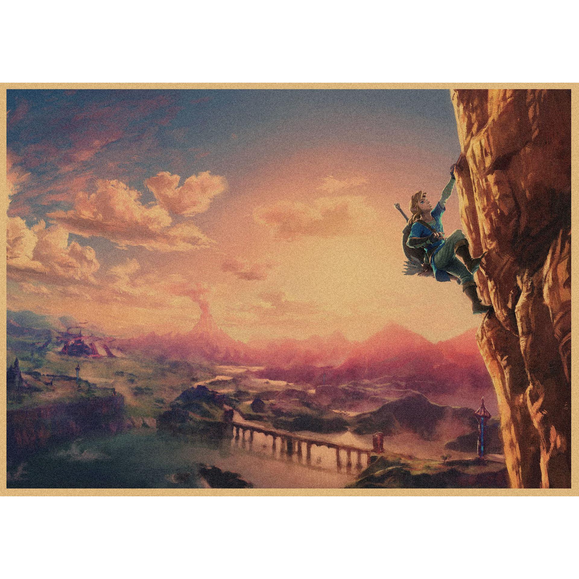 The Legend of Zelda Retro Kraft Paper Wall Poster for Dorms and Cafes 29.7X42cm (A3 size)
The Legend of Zelda Retro Kraft Paper Wall Poster for Dorms and Cafes 29.7X42cm (A3 size)