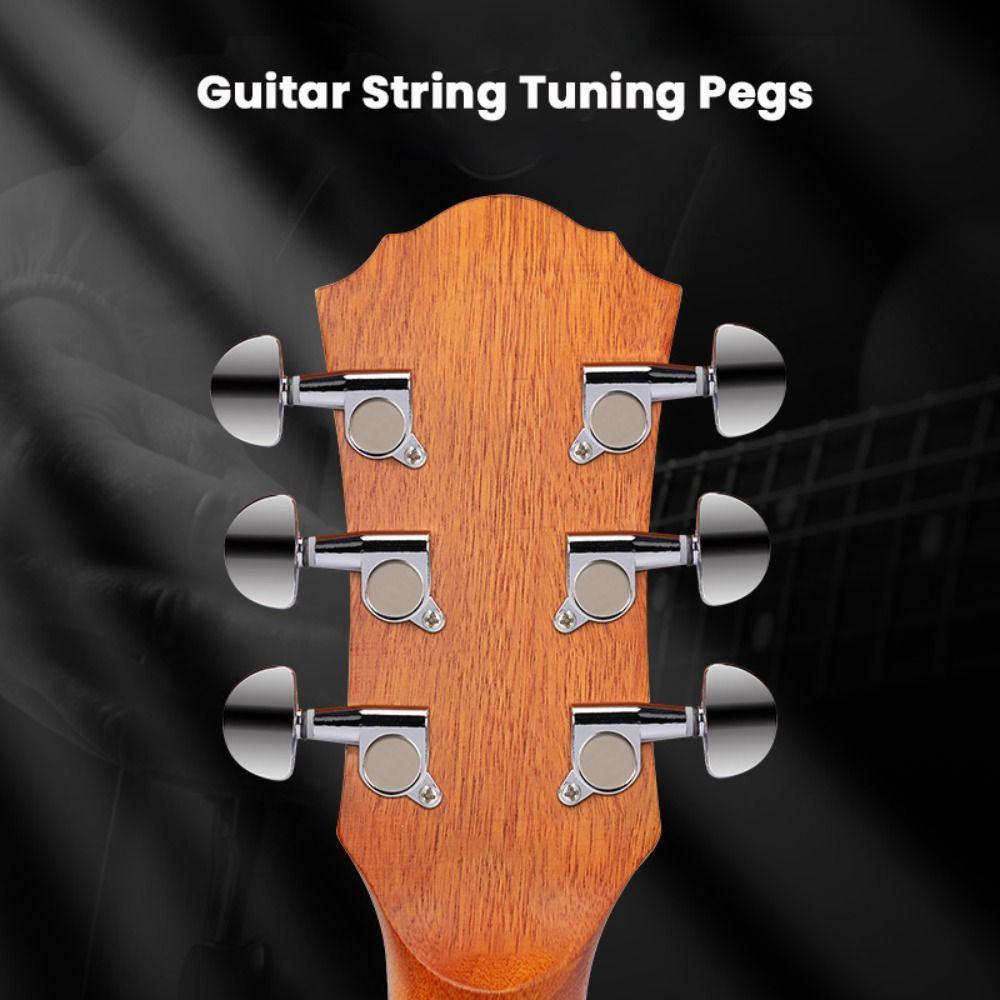 6PCS Sealed Guitar Tuning Machine Head 3L3R Guitar Locking Tuners Lock String Tuning Pegs Silver Harf Round
6PCS Sealed Guitar Tuning Machine Head 3L3R Guitar Locking Tuners Lock String Tuning Pegs Silver Harf Round