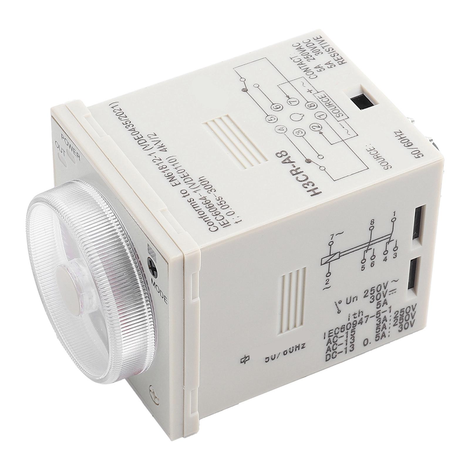 H3CR-A8 Delay Timer Relay 1.2S to 300H Knob Control Time Relay 8Pin AC220V S
H3CR-A8 Delay Timer Relay 1.2S to 300H Knob Control Time Relay 8Pin AC220V S